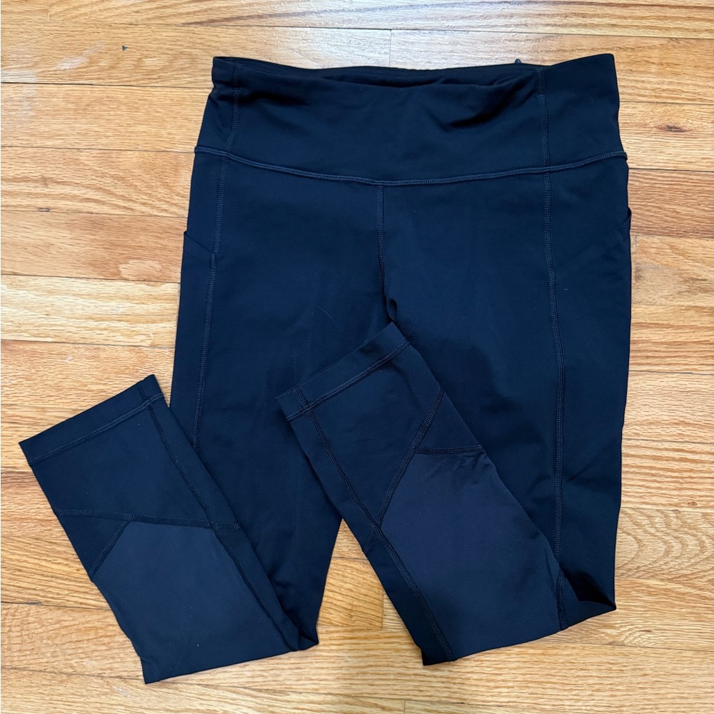 Lululemon Black High-Waisted Cropped Leggings